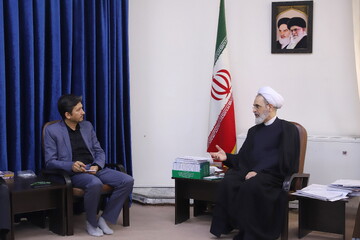 تصاویر/ دیدار مدیرعامل بانک قرض الحسنه مهر ایران با آیت الله اعرافی