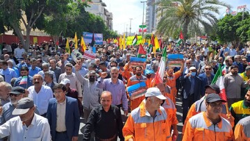 فیلم| راهپیمایی روز جهانی قدس در بوشهر
