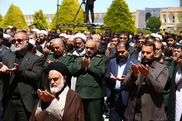 تصاویر/ حضور پرشور مردم اصفهان در نماز جمعه روز قدس‎‎