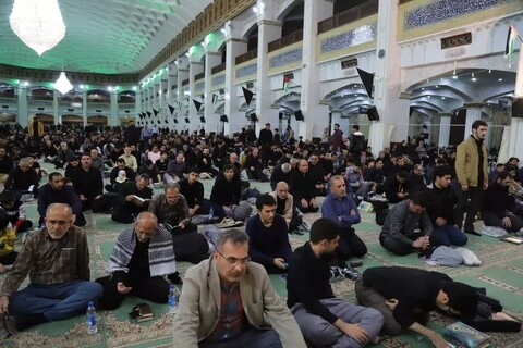 تصاویر/ مراسم احیای سومین شب از لیالی قدر در مصلی امام خمینی(ره)تبریز