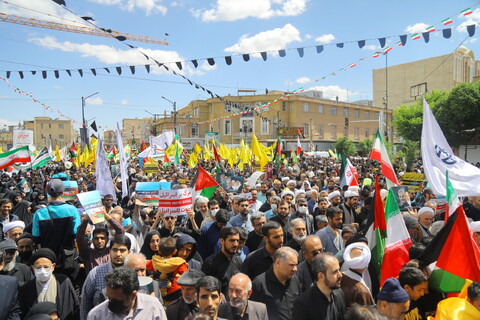 تصاویر / مراسم راهپیمایی روز جهانی قدس در قم