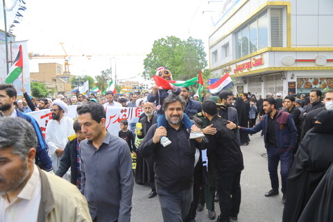 تصاویر / مراسم راهپیمایی روز جهانی قدس در قم