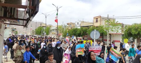 تصاویر/ راهپیمایی روز قدس در حاجی آباد