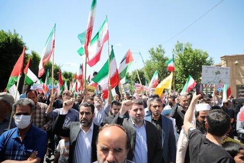 حضور پرشور مردم دارالعباده یزد در راهپیمایی روز قدس