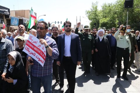 حضور پرشور مردم دارالعباده یزد در راهپیمایی روز قدس
