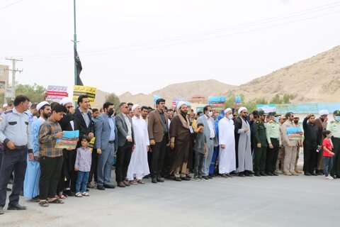 تصاویر/ راهپیمایی روز جهانی قدس در شهرستان بندر خمیر