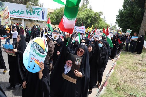 تصاویر/ راهپیمایی روز قدس در بندرعباس