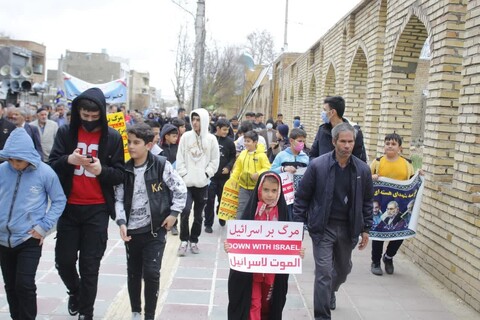 تصاویر/ حضور چشم گیر دهه نودی های آذربایجان غربی در راهپیمایی روز جهانی قدس