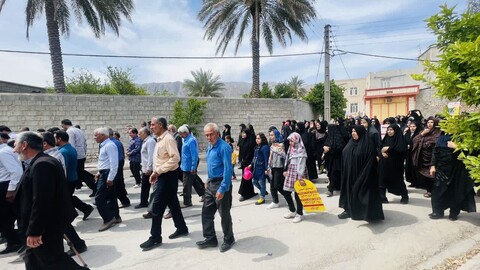 راهپیمایی قدس در روستای طلحه دشتستان