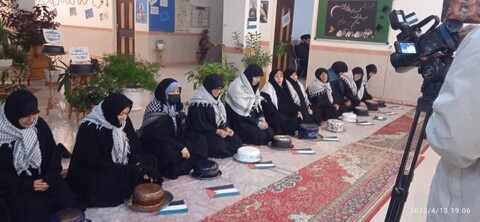 تصاویر/  پویش بین المللی مقلوبه در حوزه علمیه خواهران مراغه