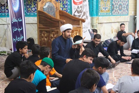 تصاویر/ اعتکاف رمضانیه دانش آموزان و طلاب یزدی
