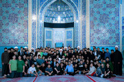 تصاویر/ حضور امام جمعه یزد در جمع دانش آموزان معتکف