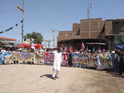 میہڑ میں فلسطینی مسلمانوں سے اظہار یکجہتی کے لئے القدس ریلی کا انعقاد