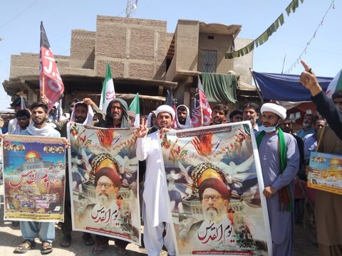 میہڑ میں فلسطینی مسلمانوں سے اظہار یکجہتی کے لئے القدس ریلی کا انعقاد