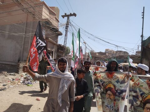 میہڑ میں فلسطینی مسلمانوں سے اظہار یکجہتی کے لئے القدس ریلی کا انعقاد