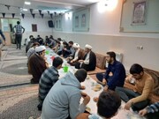 تصاویر/ ضیافت افطاری در مدرسه علمیه امام صادق (ع) بیجار