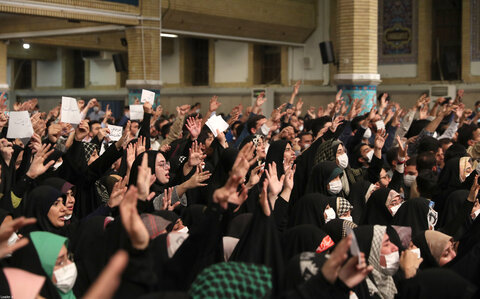تصاویر/ دیدار جمعی از دانشجویان و نمایندگان تشکل‌های دانشجویی با رهبر معظم انقلاب