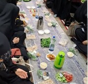 تصاویر/ ضیافت افطار در مدرسه علمیه فاطمة الزهرا (س) اراک