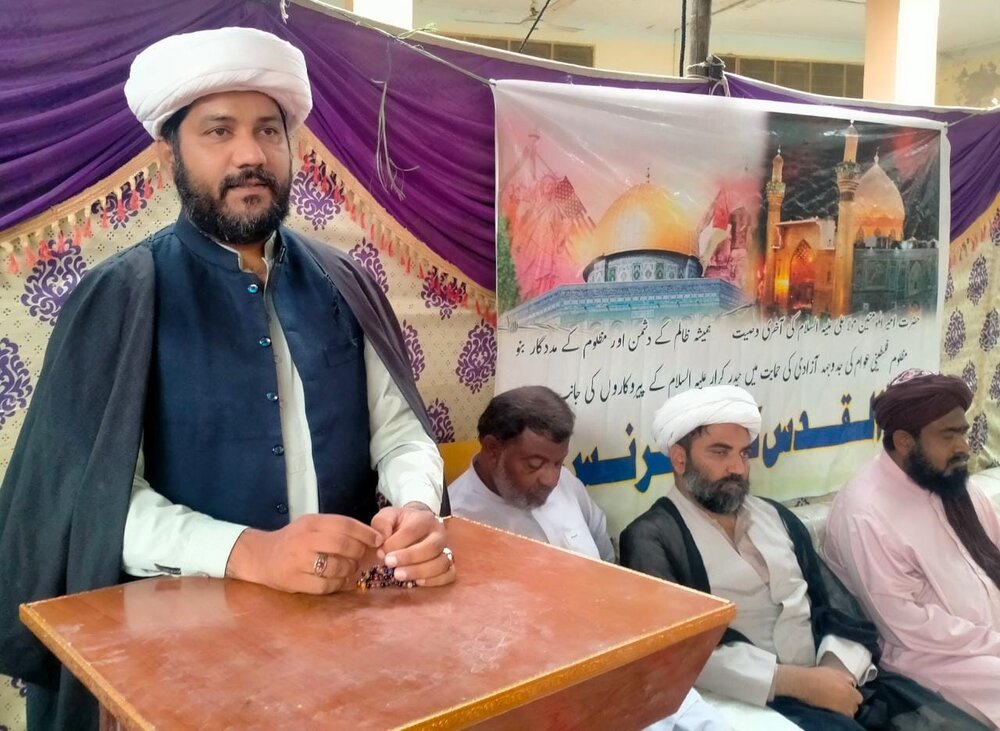 فلسطین کی آزادی کیلئے جاری تحریک کی حمایت جاری رکھیں گے، علامہ سید ظفر شمسی