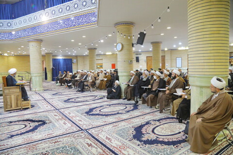 تصاویر / درس فقه بیمه آیت الله فاضل لنکرانی در ماه مبارک رمضان