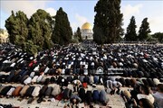 ۱۲۰ هزار نفر نماز عید فطر را در مسجد الاقصی به جا آورند + تصاویر
