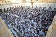 هزاران نمازگزار ، نماز عید سعید فطر را در مسجد الازهر اقامه کردند + تصاویر
