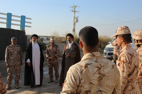 بازدید نماینده ولی فقیه در خوزستان از خطوط مرزی شهرستان های آبادان و خرمشهر