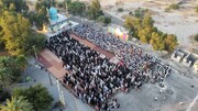 تصاویر/ اقامه نماز عید فطر در امامزادگان استان هرمزگان