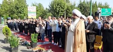 تصاویر/ اقامه نماز عید سعید فطر در شهرستان ساوجبلاغ