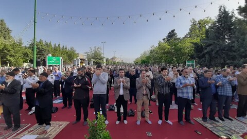 تصاویر/اقامه نماز عید سعید فطر شهرستان ساوجبلاغ