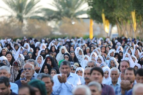 شکوه حضور نمازگزاران عید فطر در چغادک