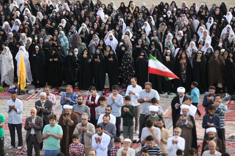 تصاویر/ نماز باشکوه عید سعید فطر در مصلی جامع پردیسان