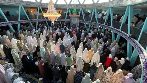 تصاویر/ اقامه نماز عید فطر در مسجد امام علی(ع) مرکز اسلامی هامبورگ