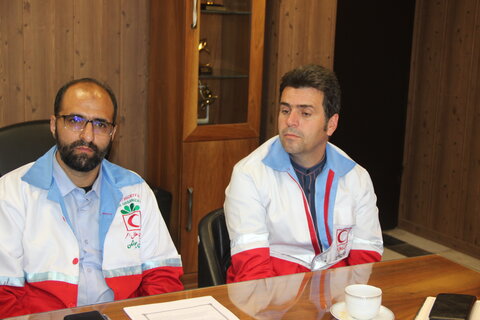 تصاویر / دیدار مدیر حوزه علمیه استان قزوین با رئیس ومعاونین سازمان جمعیت هلال احمر استان قزوین