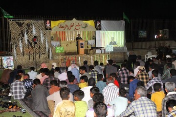 تصاویر/ یادواره شهدای بسیج کارگری و شهید آبروی محله جهانگیر فراهم شهرستان جاسک