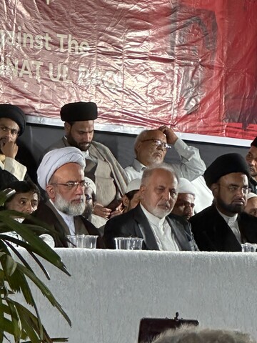 مسجد "ایرانیان" مغل مسجد میں انہدام جنت البقیع کے سو سال مکمل ہونے پر عالیشان احتجاجی جلسہ 