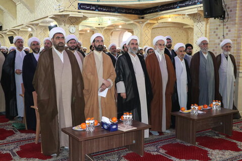 تصاویر / تجلیل از اساتید حوزه علمیه استان قزوین