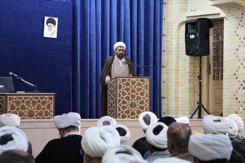 تصاویر / تجلیل از اساتید حوزه علمیه استان قزوین