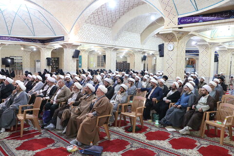 تصاویر / تجلیل از اساتید حوزه علمیه استان قزوین