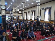 تصاویر/ آیین عبادی سیاسی نماز جمعه شهرستان چهاربرج