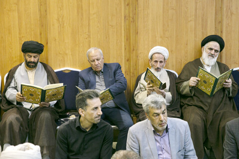 مراسم چهلم پدر عضو جامعه مدرسین حوزه علمیه قم