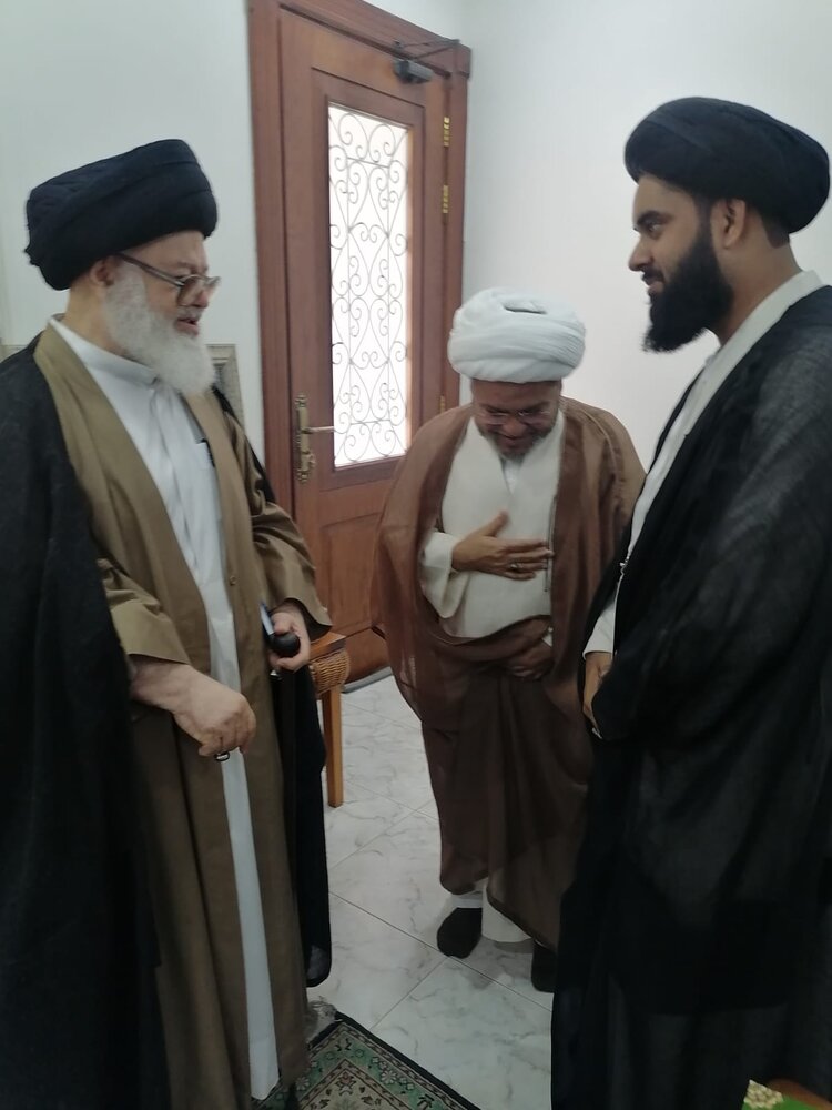 بحرین میں علامہ شبیر حسن میثمی کی آیۃ اللہ سید عبداللہ غریفی سے ملاقات