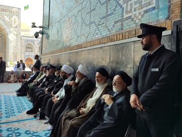 تصاویر/ مراسم ترحیم مرحوم حجت‌الاسلام والمسلمین سید محمدحسین خداداد حسینی در حرم رضوی