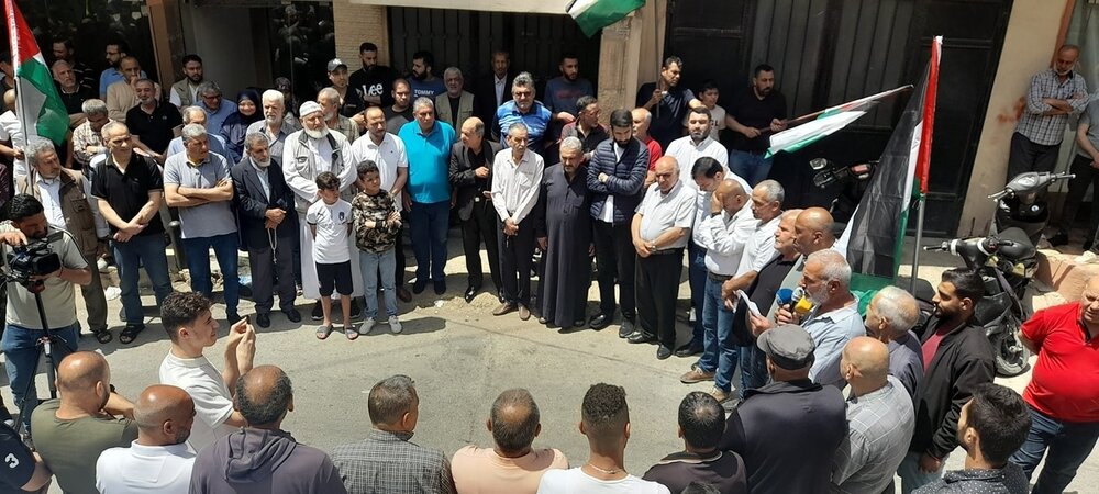 تجمع آوارگان فلسطینی در لبنان برای محکومیت جنایات صهیونیست‌ها در غزه + عکس