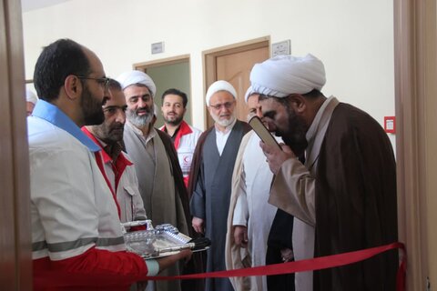 تصاویر / افتتاح خانه هلال مرکز مدیریت حوزه علمیه استان قزوین