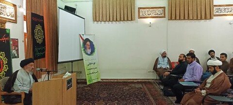 تصاویر/ مراسم سوگواری شهادت امام صادق(ع) در مدرسه علمیه طالبیه تبریز