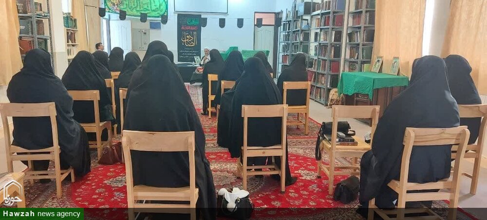 مراسم سوگواری امام جعفر صادق (ع) در مدرسه علمیه فاطمیه جلفا برگزار شد