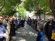 تصاویر/ برگزاری عزاداری خیابانی به مناسبت شهادت امام جعفر صادق(ع) در شهرستان ماکو