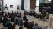 مراسم عزاداری شهادت امام جعفر صادق (ع) در نوش آباد+ عکس و فیلم