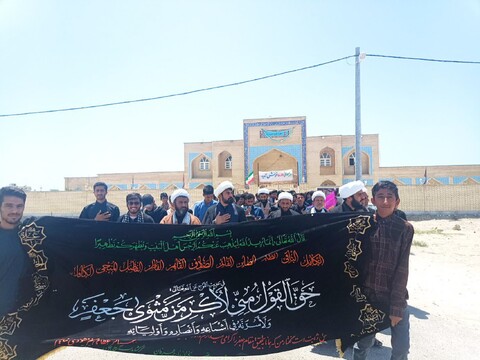 تصاویر/ دسته عزاداری روز شهادت امام صادق علیه السلام در شهرستان جاسک